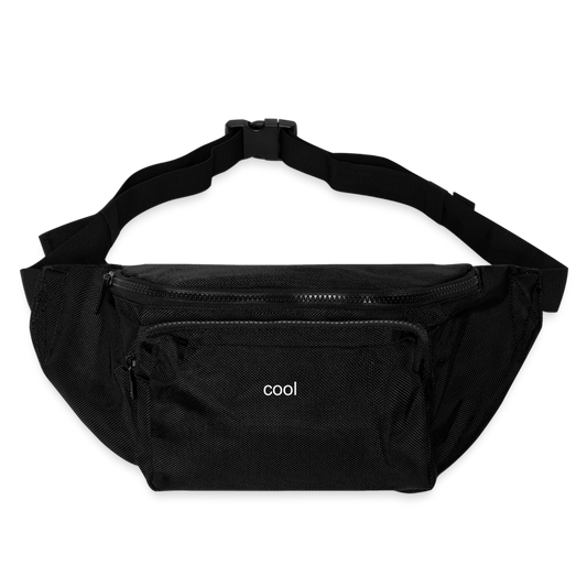 Large Crossbody Hip Bag - black